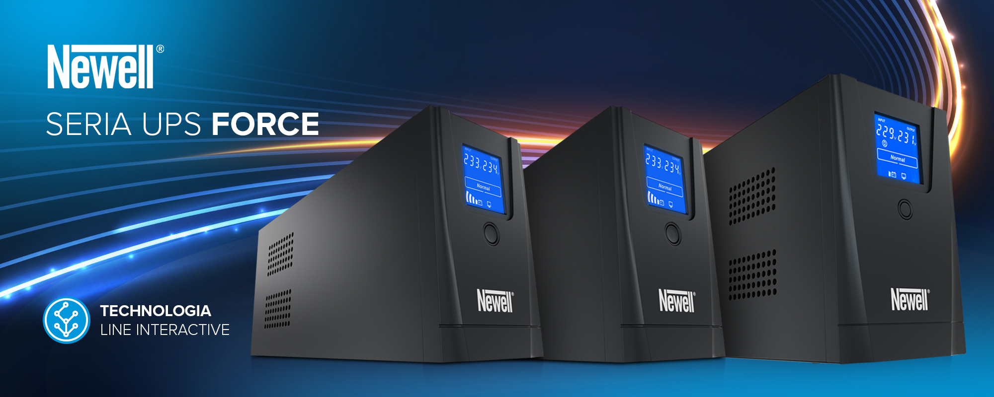 Zasilacz awaryjny UPS Newell Force LI-600